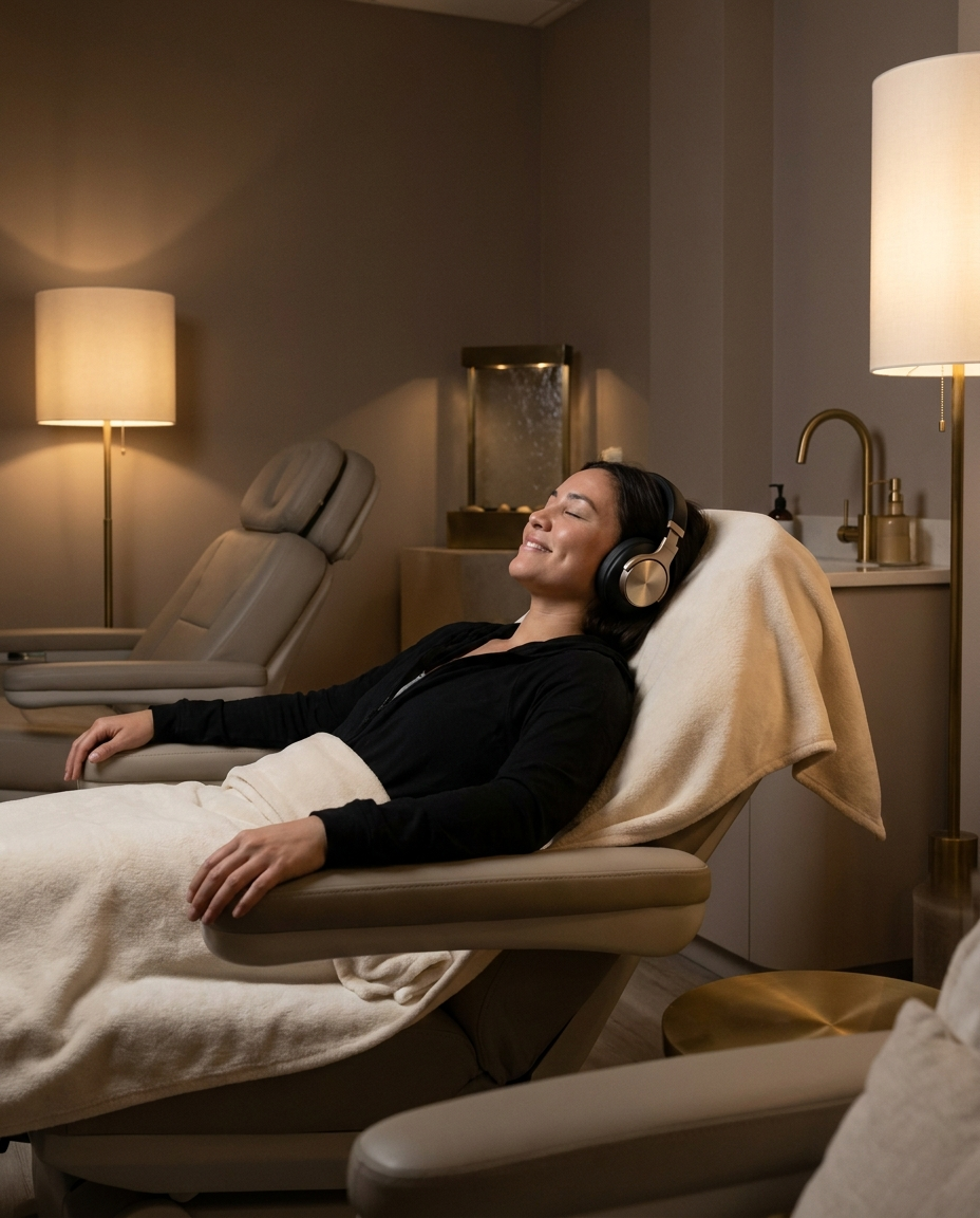 Noise-Cancelling Care at Serenity Dental Spa