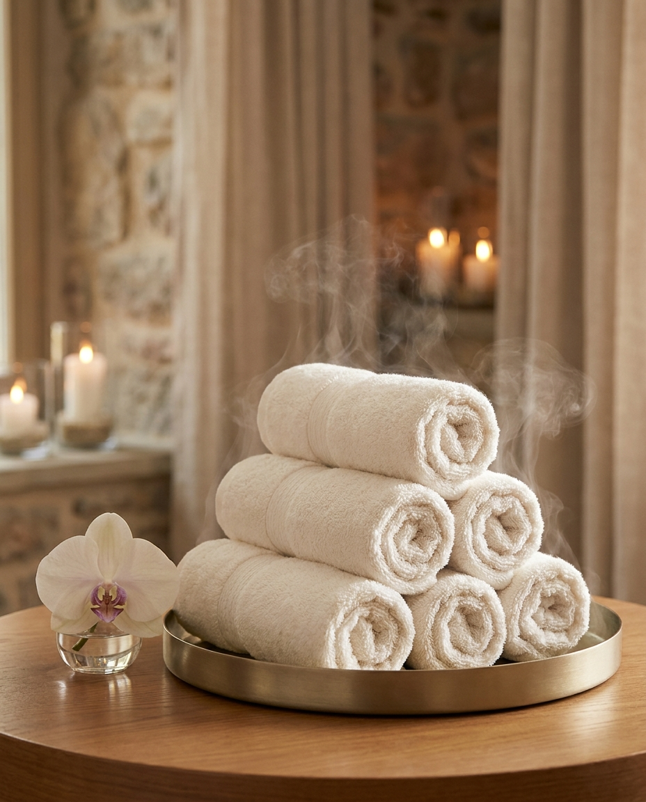Warm Towel Service at Serenity Dental Spa