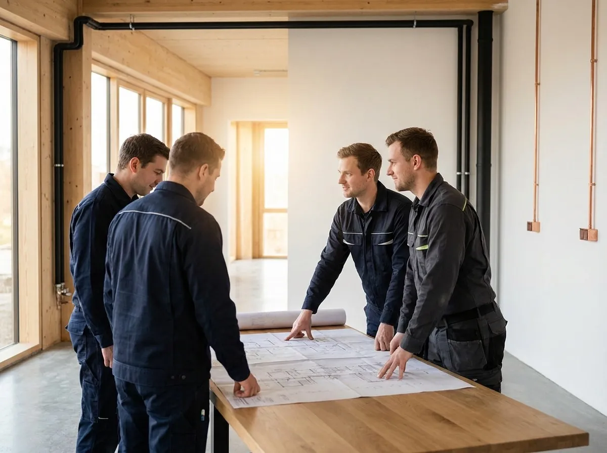 Lumen & Wire electricians on site