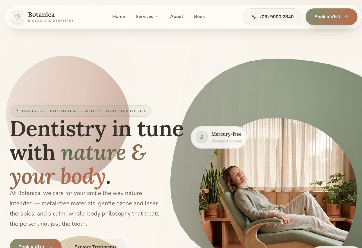 Botanica Biological Dentistry concept