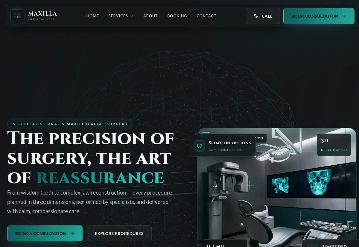 Maxilla Surgical Arts concept