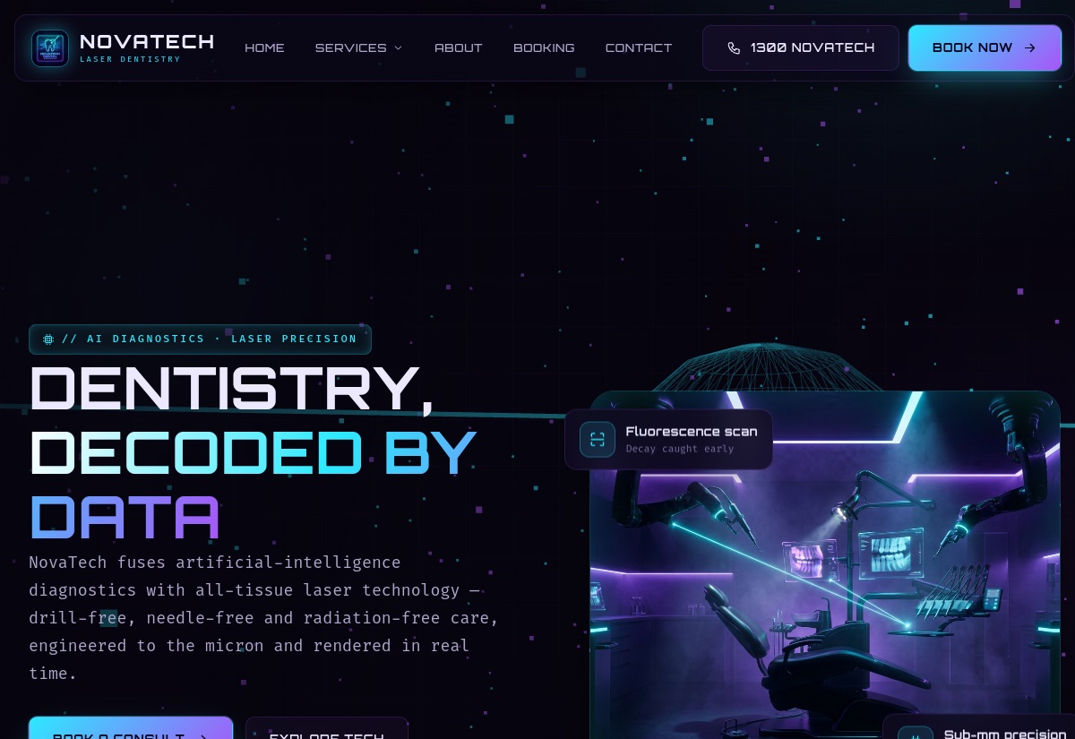 NovaTech Laser Dentistry concept