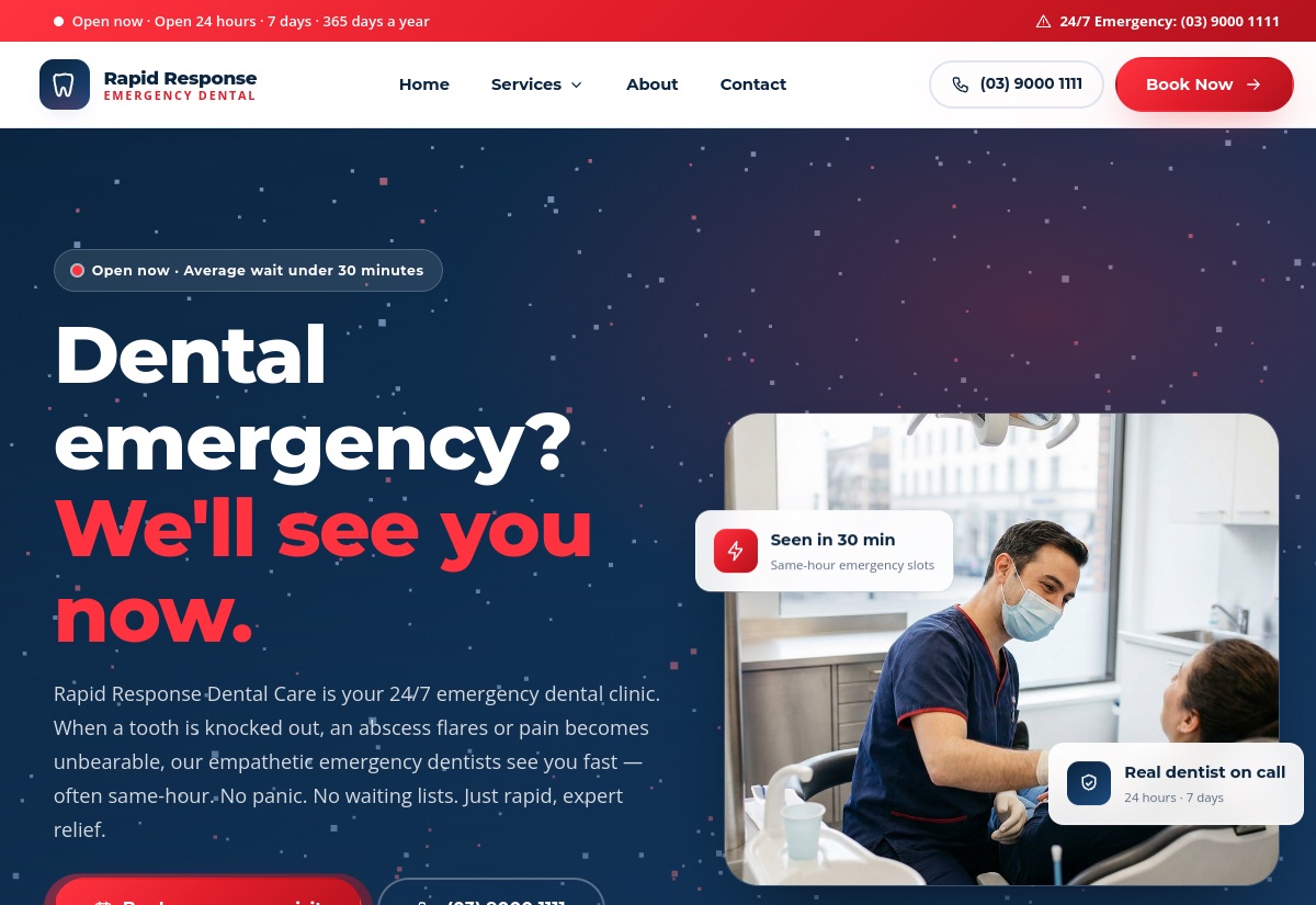 Rapid Response Dental concept