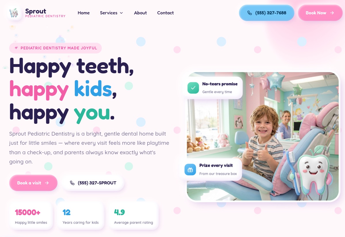 Sprout Pediatric Dentistry concept