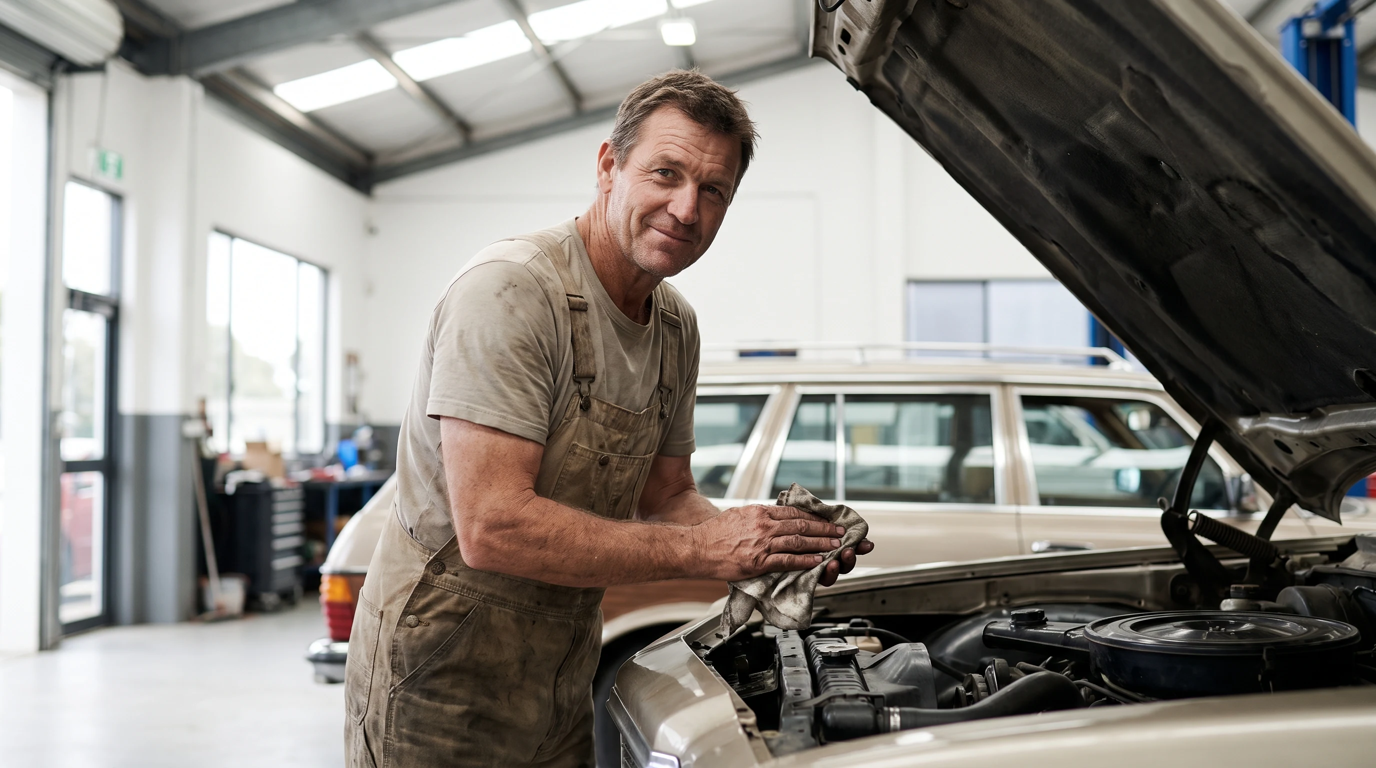 Car Mechanics at work on a Brisbane job
