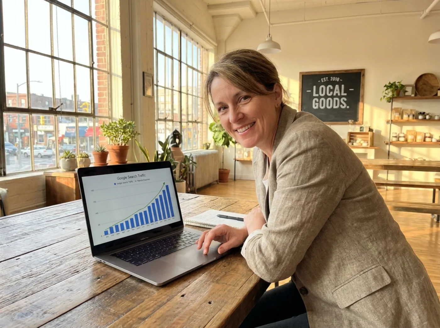 Local SEO growth in Google rankings for a Bardon business