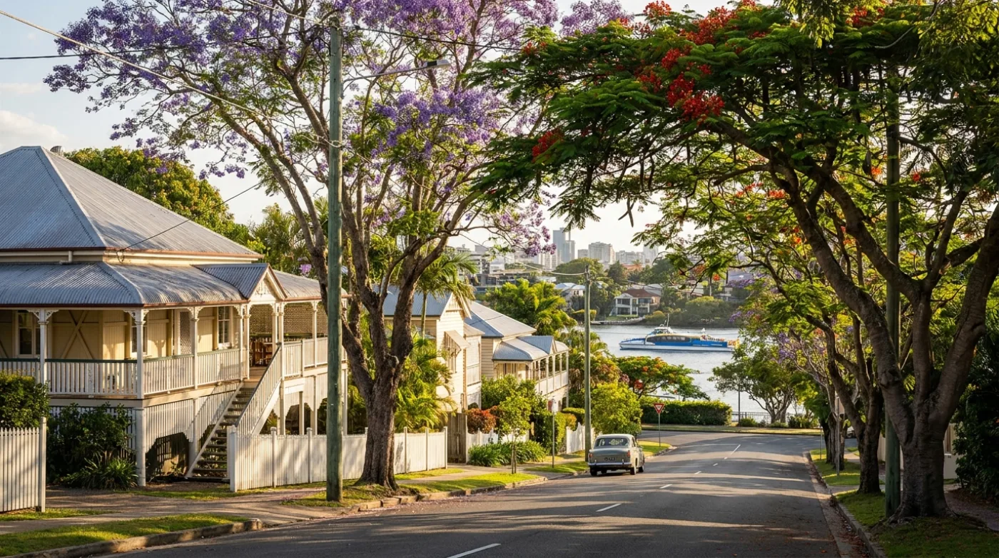 A local street scene in Auchenflower, Brisbane