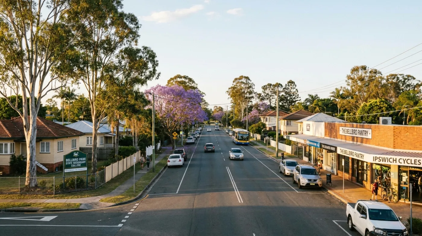 A local street scene in Bellbird Park, Brisbane