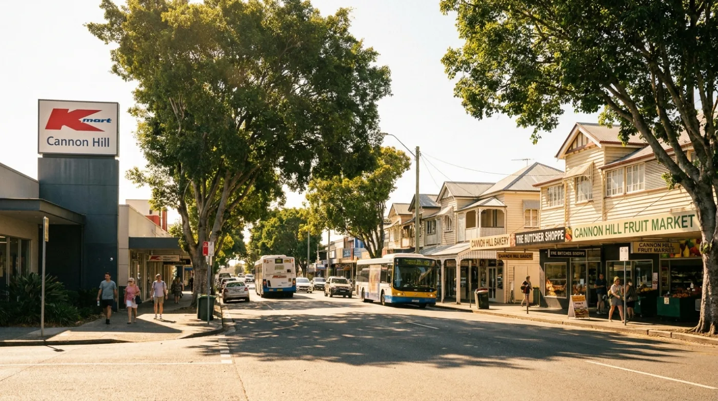 A local street scene in Cannon Hill, Brisbane