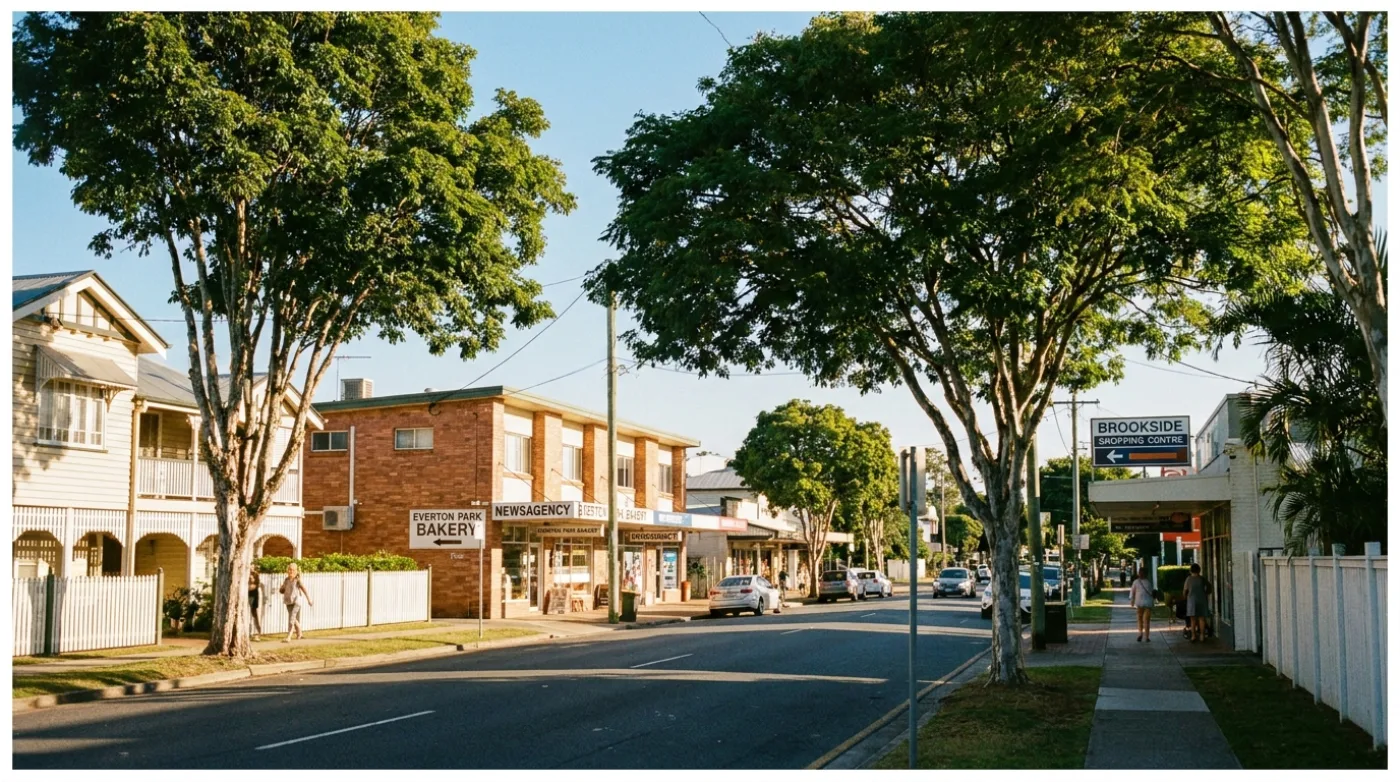 A local street scene in Everton Park, Brisbane