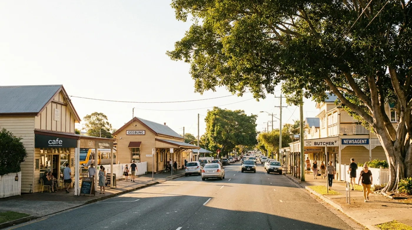 A local street scene in Geebung, Brisbane