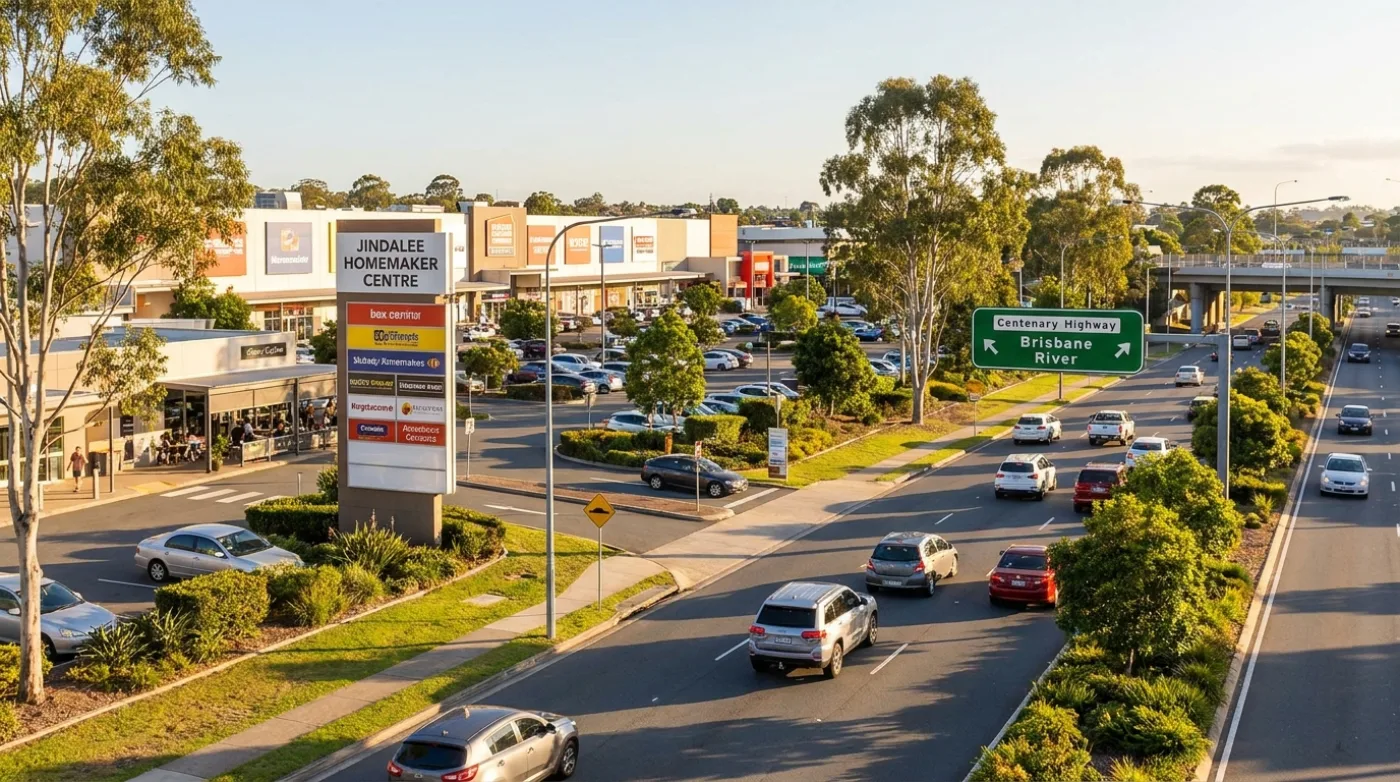 A local street scene in Jindalee, Brisbane