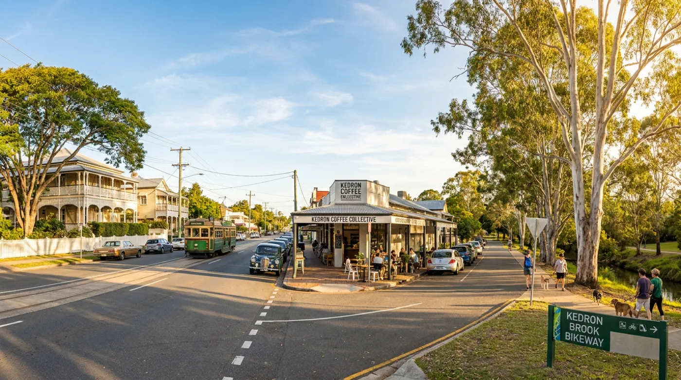 A local street scene in Kedron, Brisbane