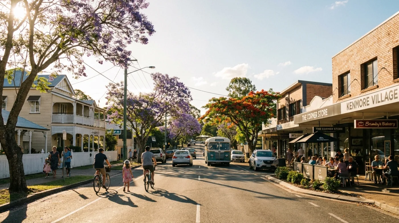 A local street scene in Kenmore, Brisbane