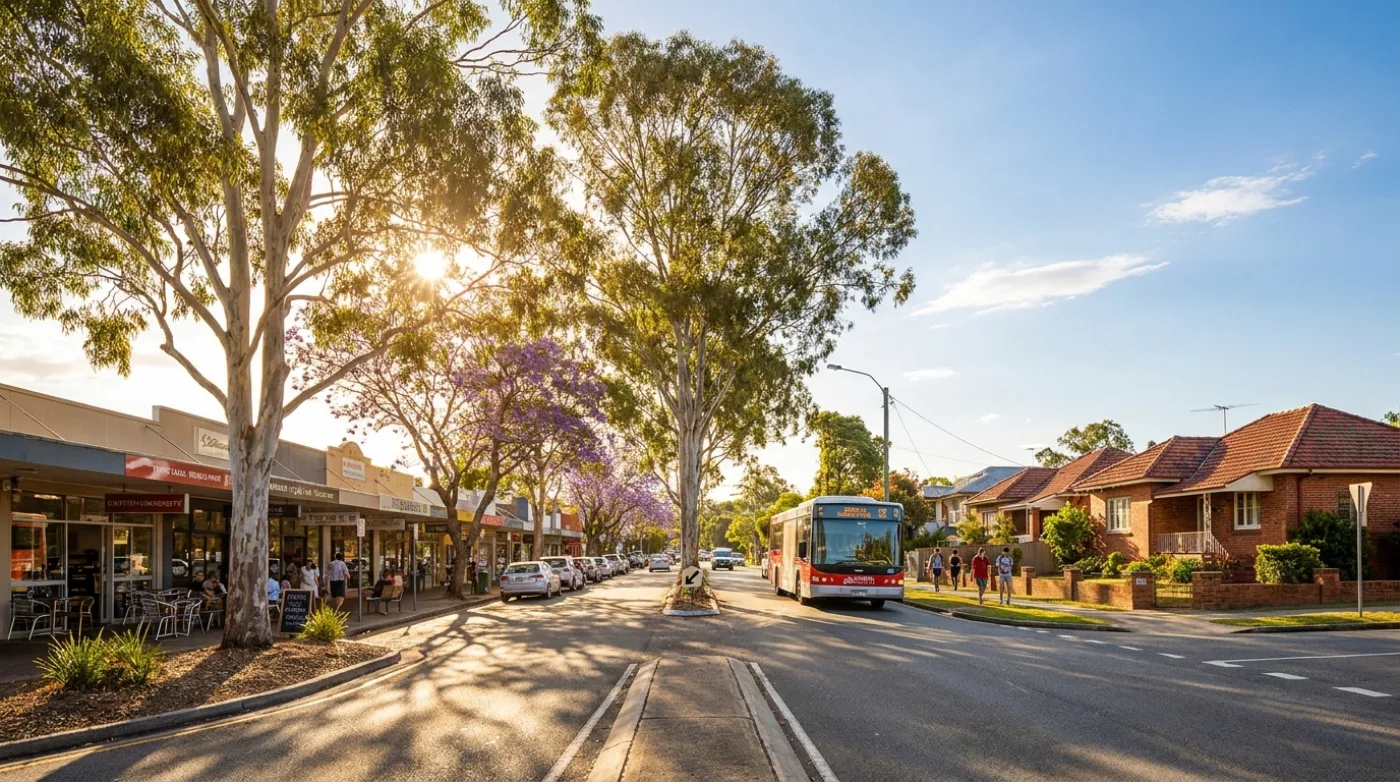 A local street scene in Macgregor, Brisbane