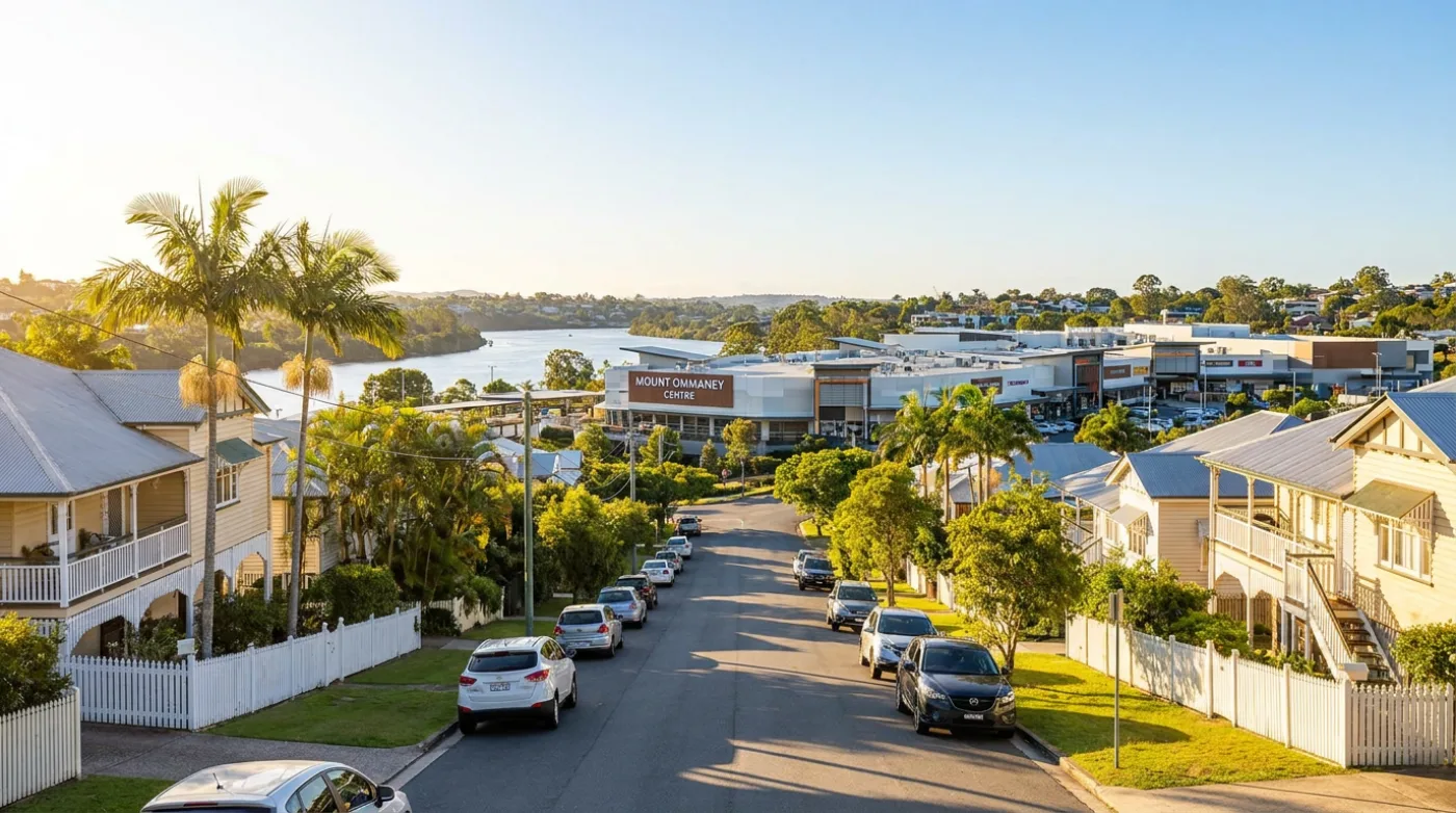A local street scene in Mount Ommaney, Brisbane