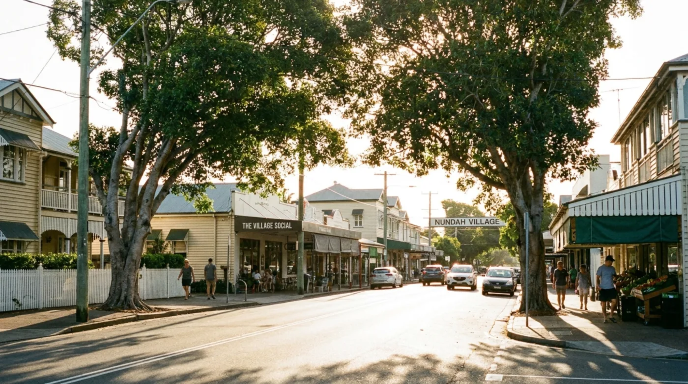 A local street scene in Nundah, Brisbane
