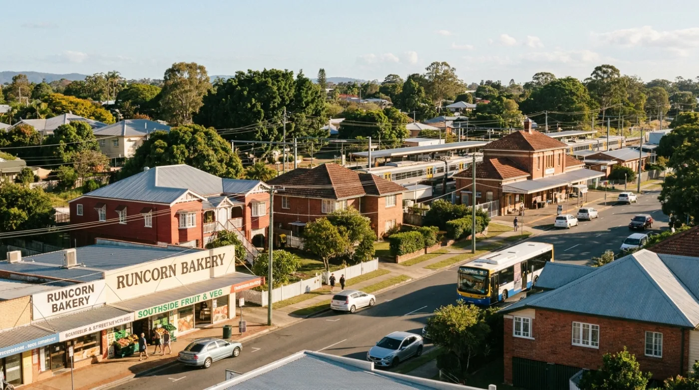 A local street scene in Runcorn, Brisbane