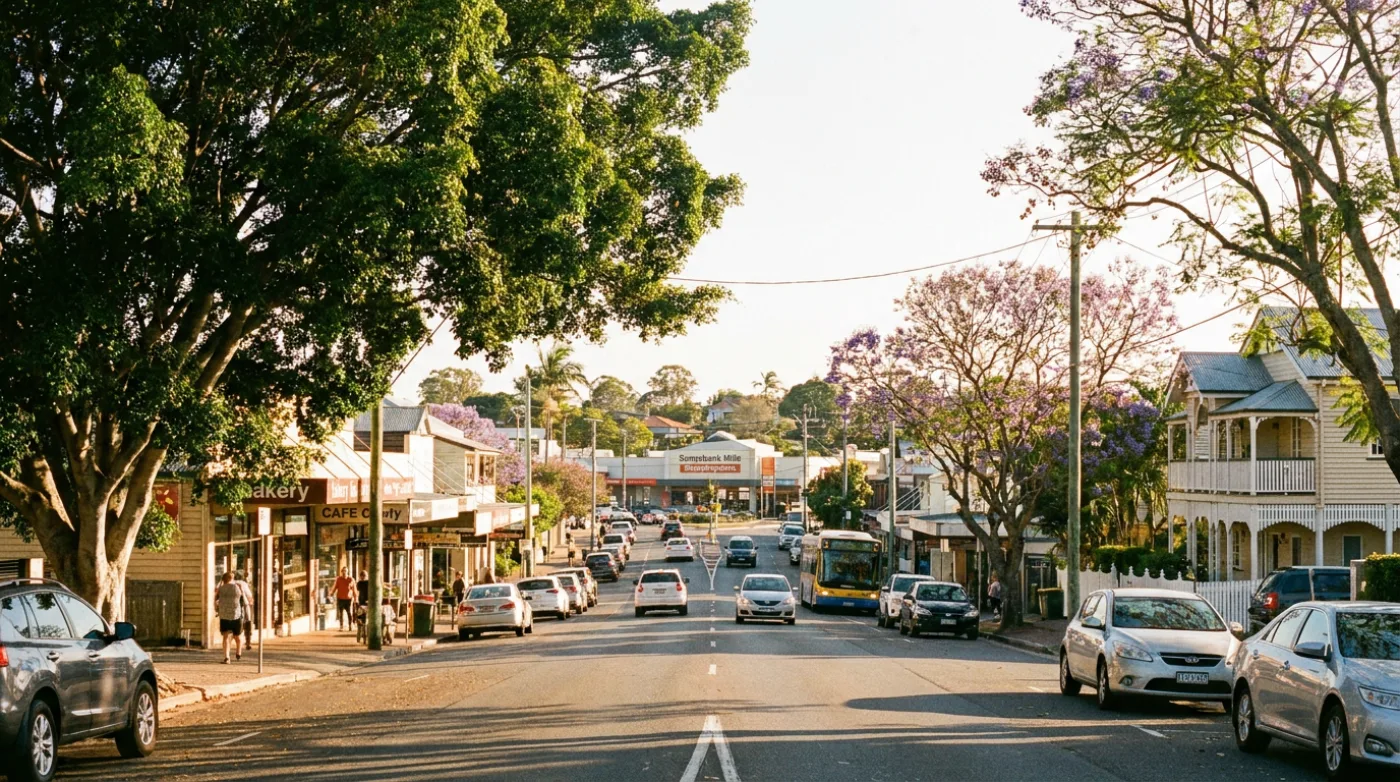 A local street scene in Sunnybank Hills, Brisbane