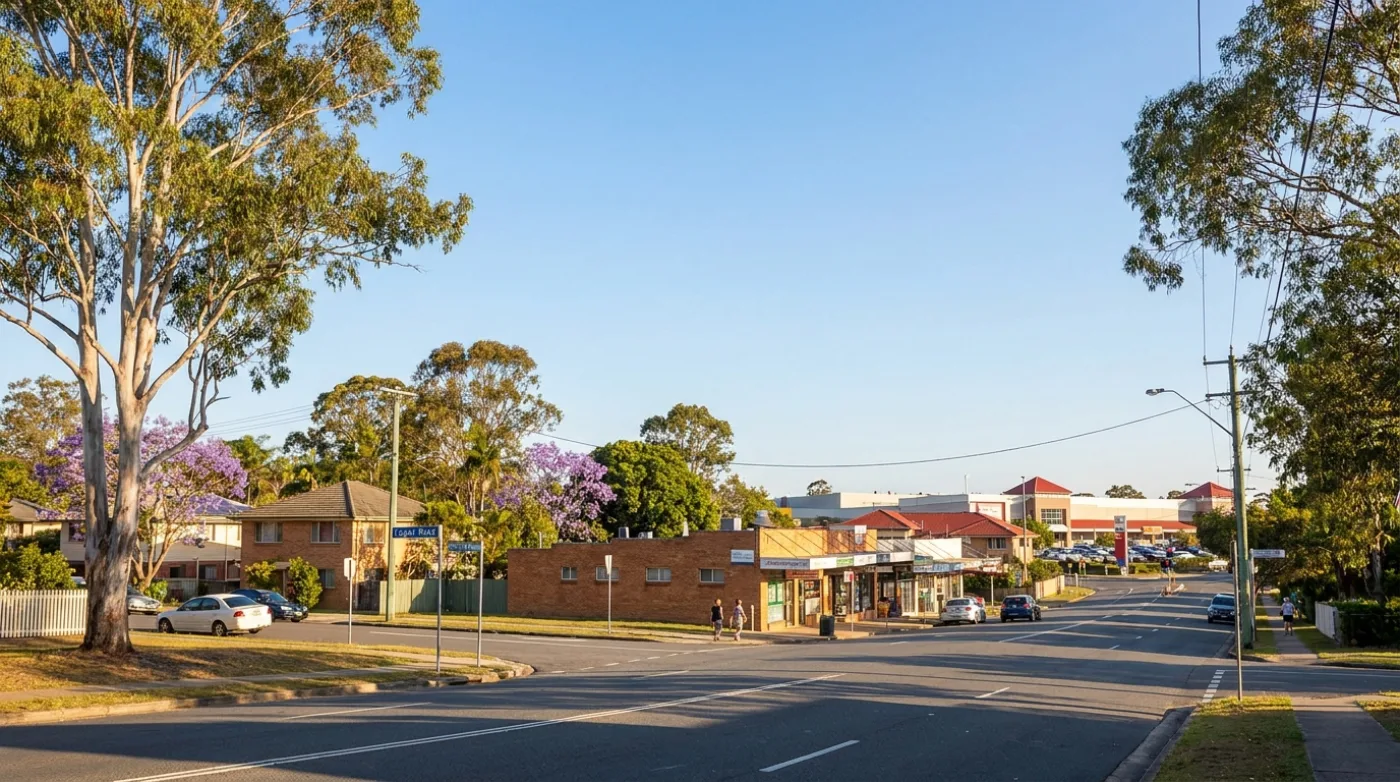 A local street scene in Upper Mount Gravatt, Brisbane