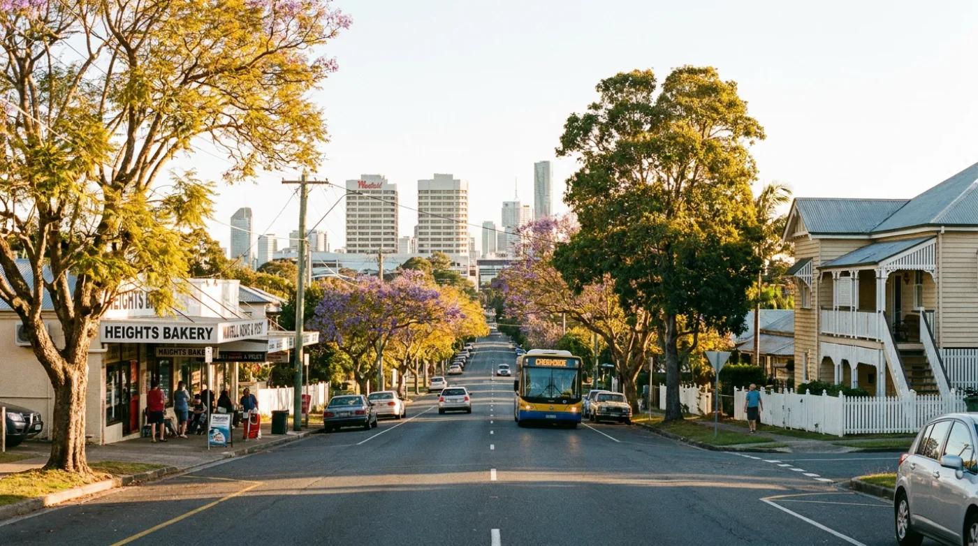 A local street scene in Wavell Heights, Brisbane