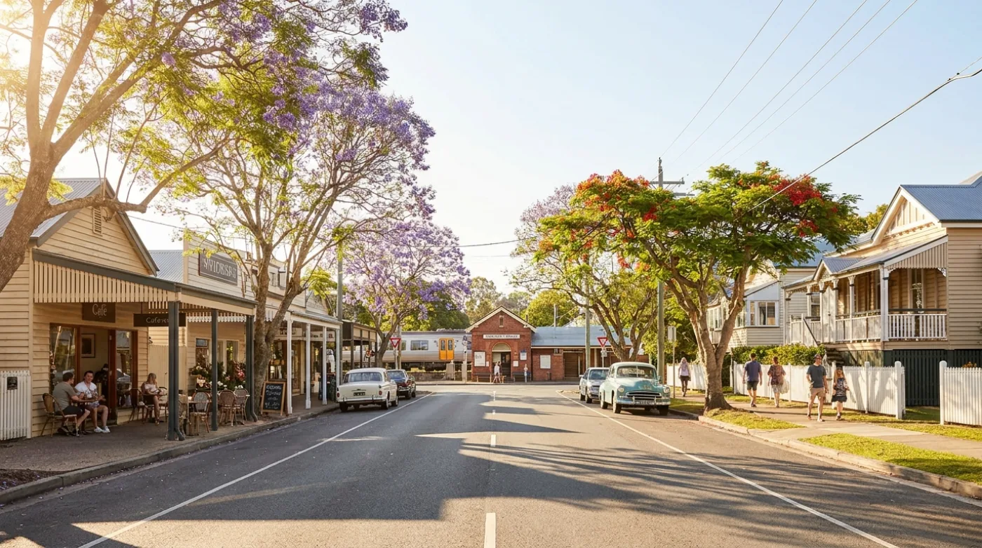 A local street scene in Windsor, Brisbane