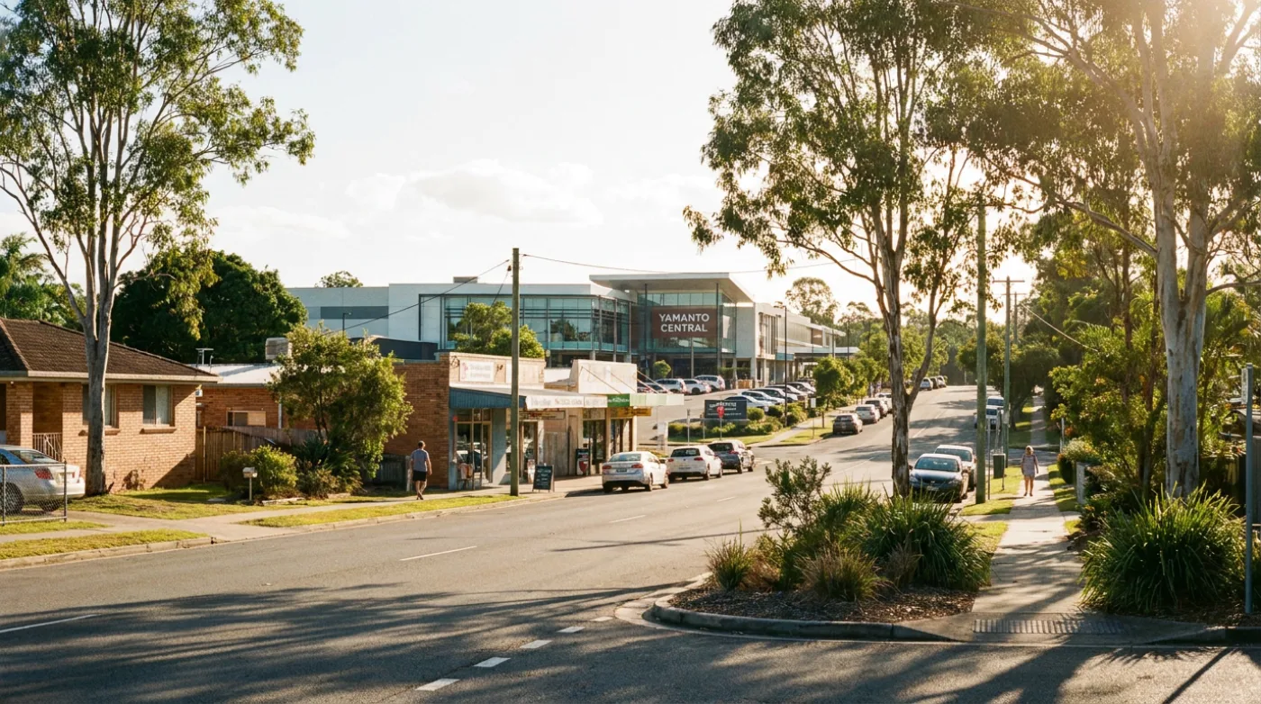 A local street scene in Yamanto, Brisbane