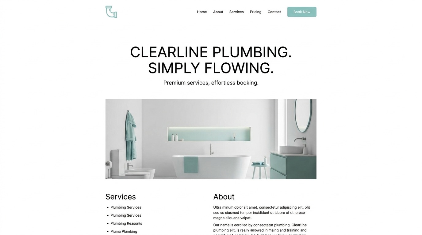 ClearLine Plumbing concept
