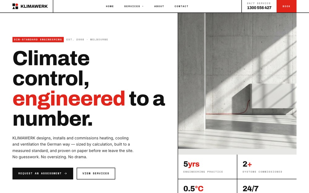 Klimawerk HVAC website