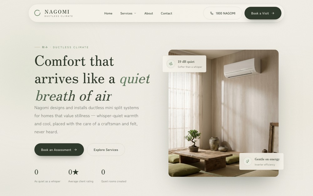Nagomi Air website
