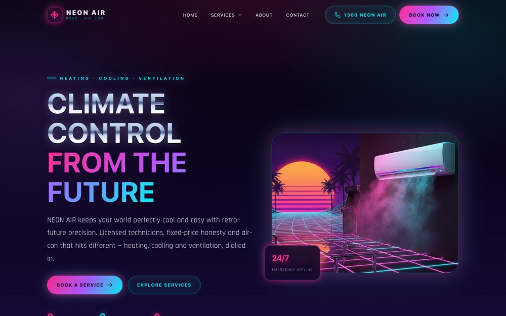 Neon Air website