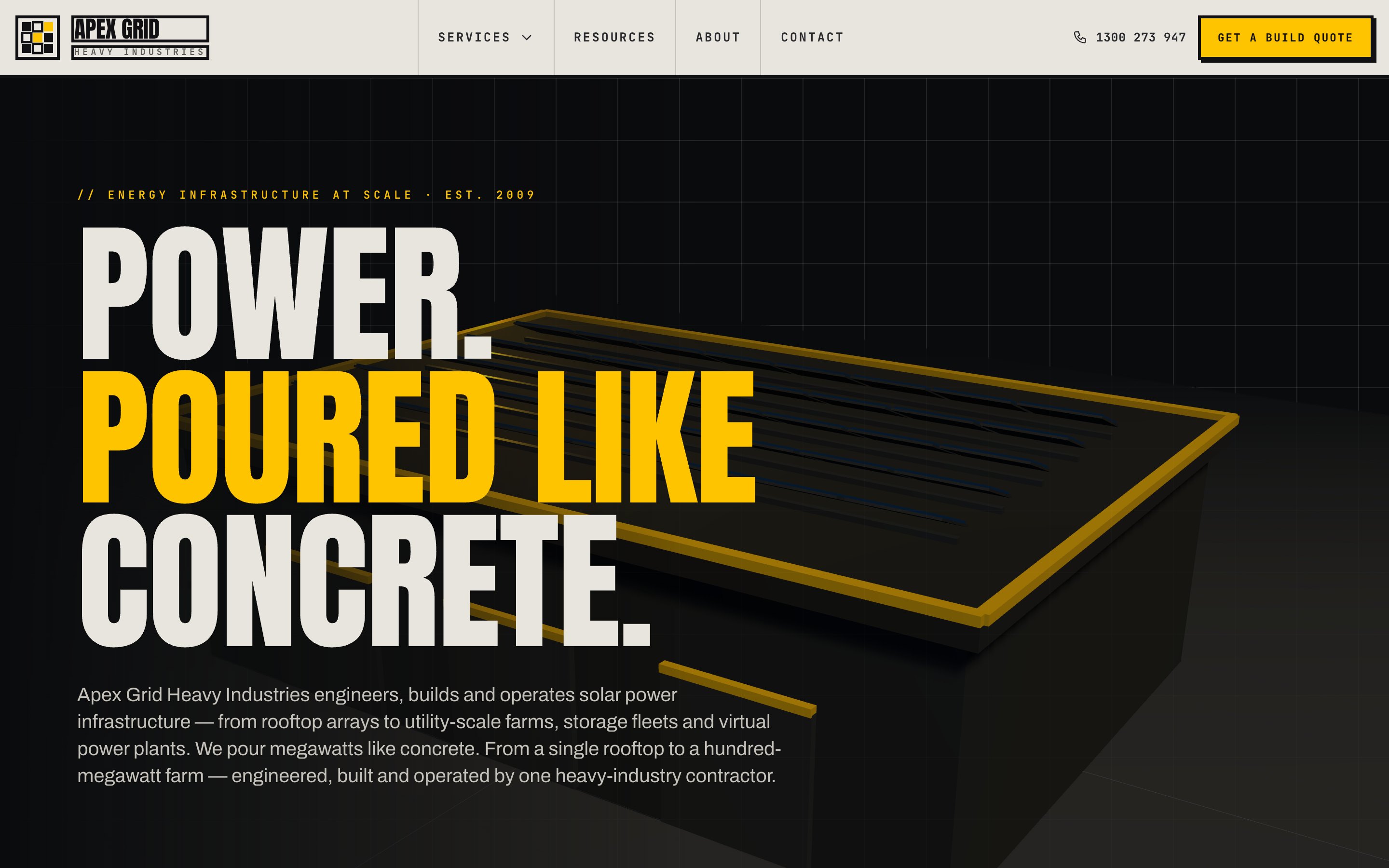 Apex Grid Heavy Industries concept