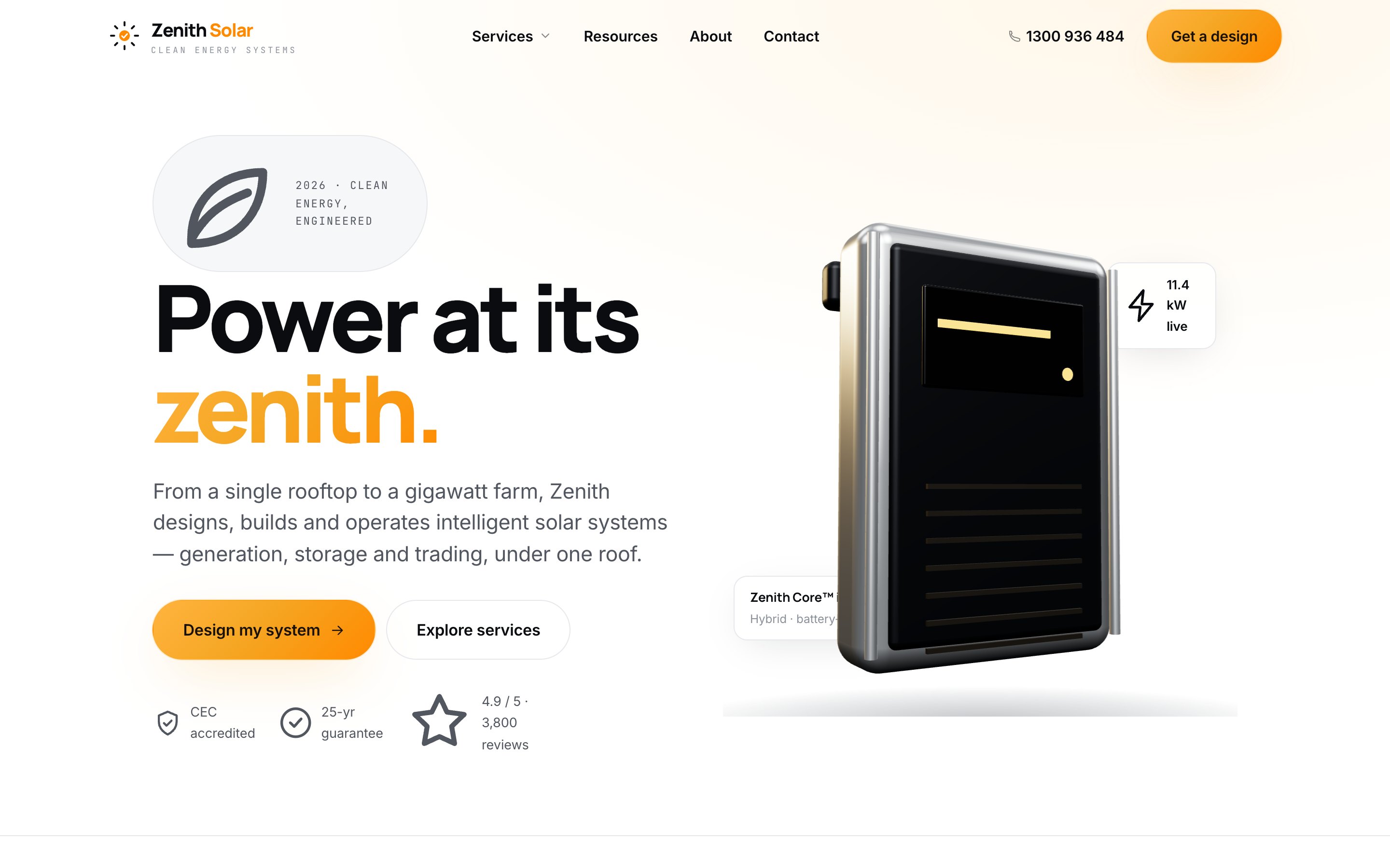 Zenith Solar Tech concept