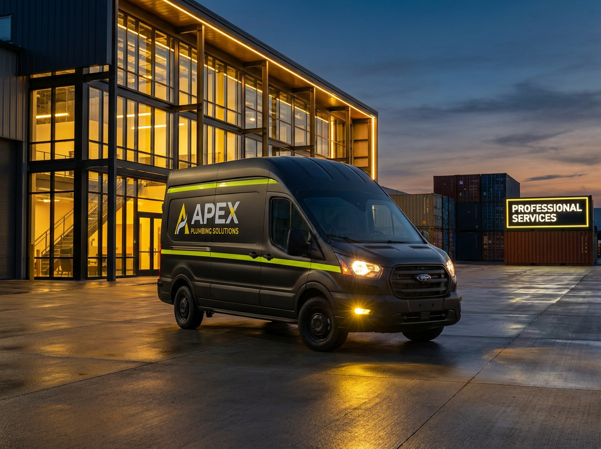 Apex Flow Plumbing work van