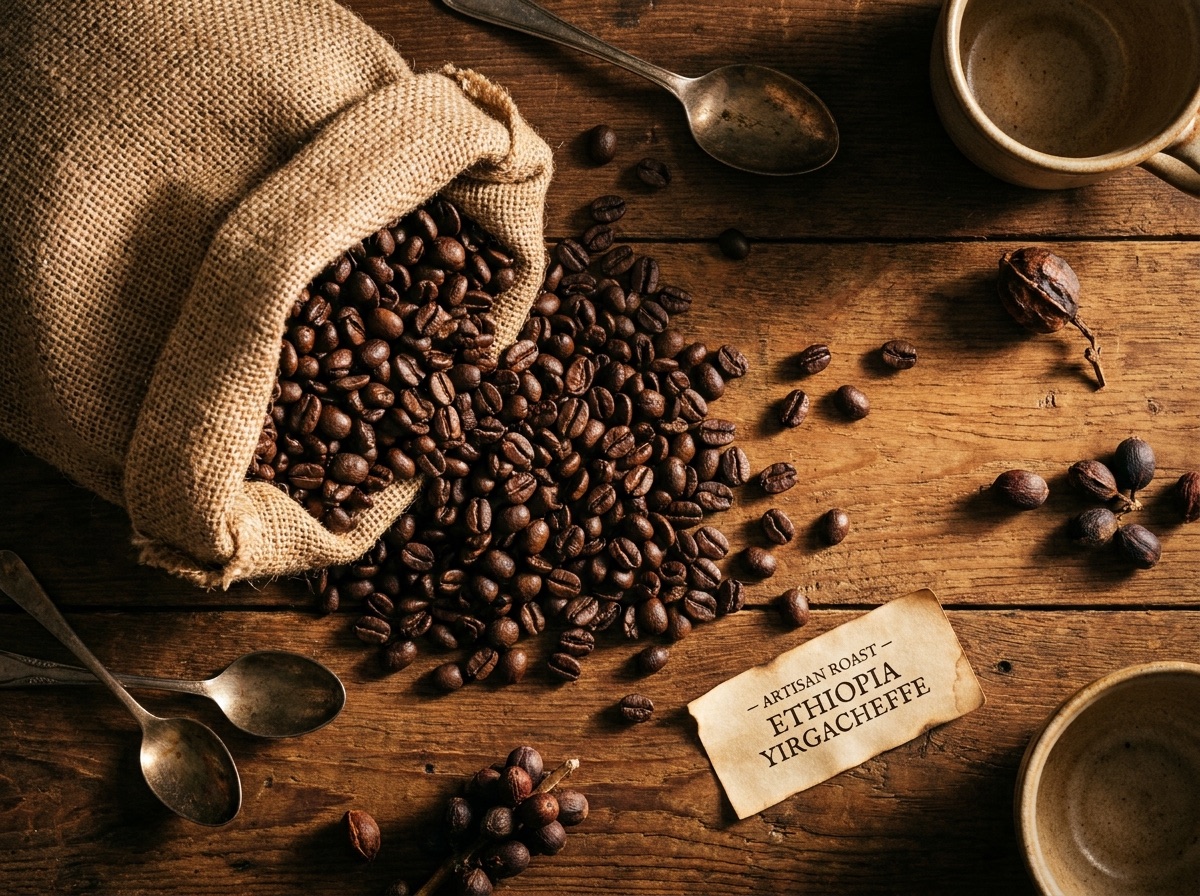Roasted coffee beans