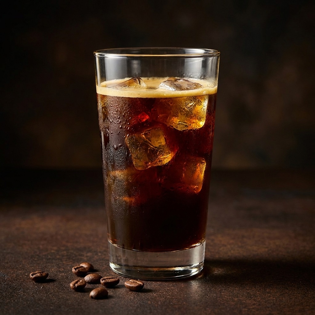 Slow-drip cold brew over ice
