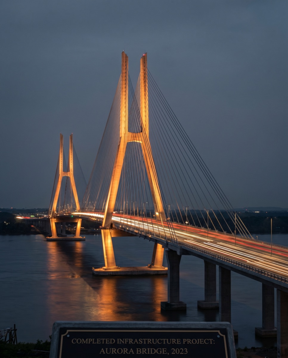Cable-stayed bridge project