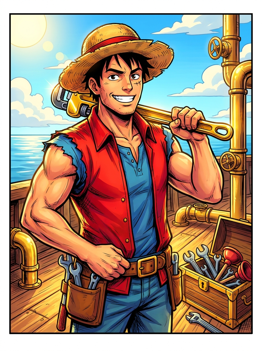 Captain Eric the pirate plumber