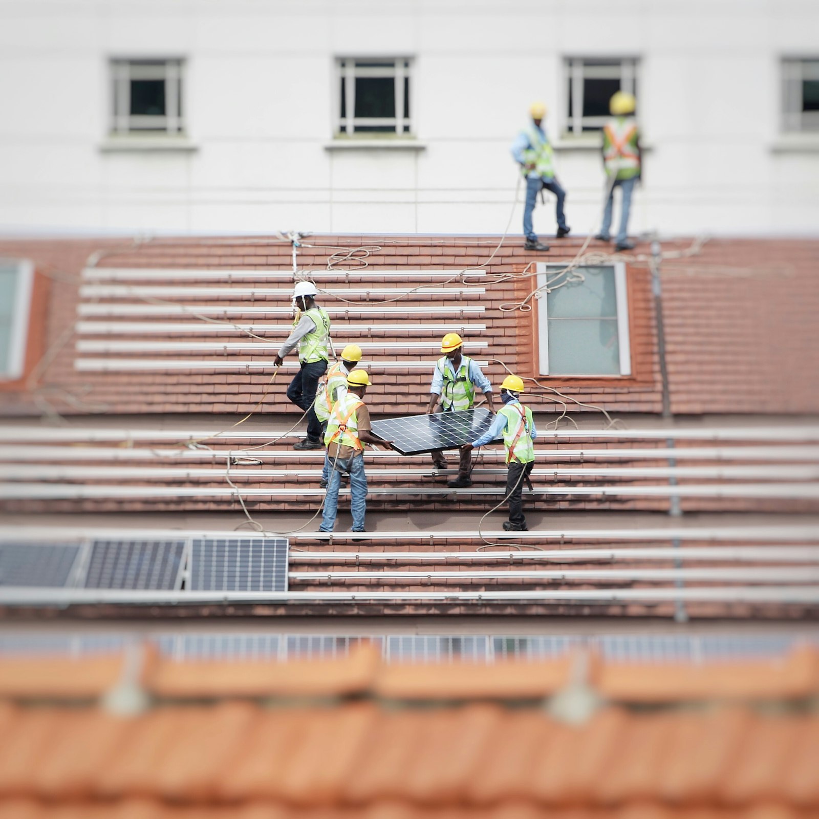 Helios installation crew at work