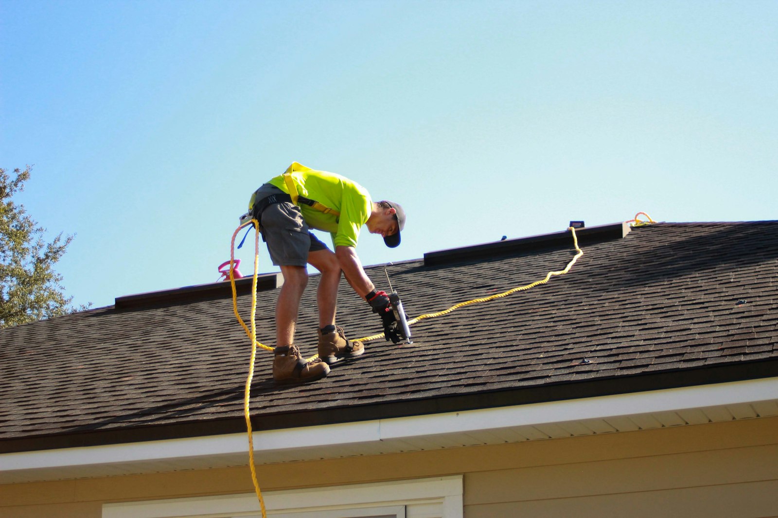 Ironridge roofer installing shingles