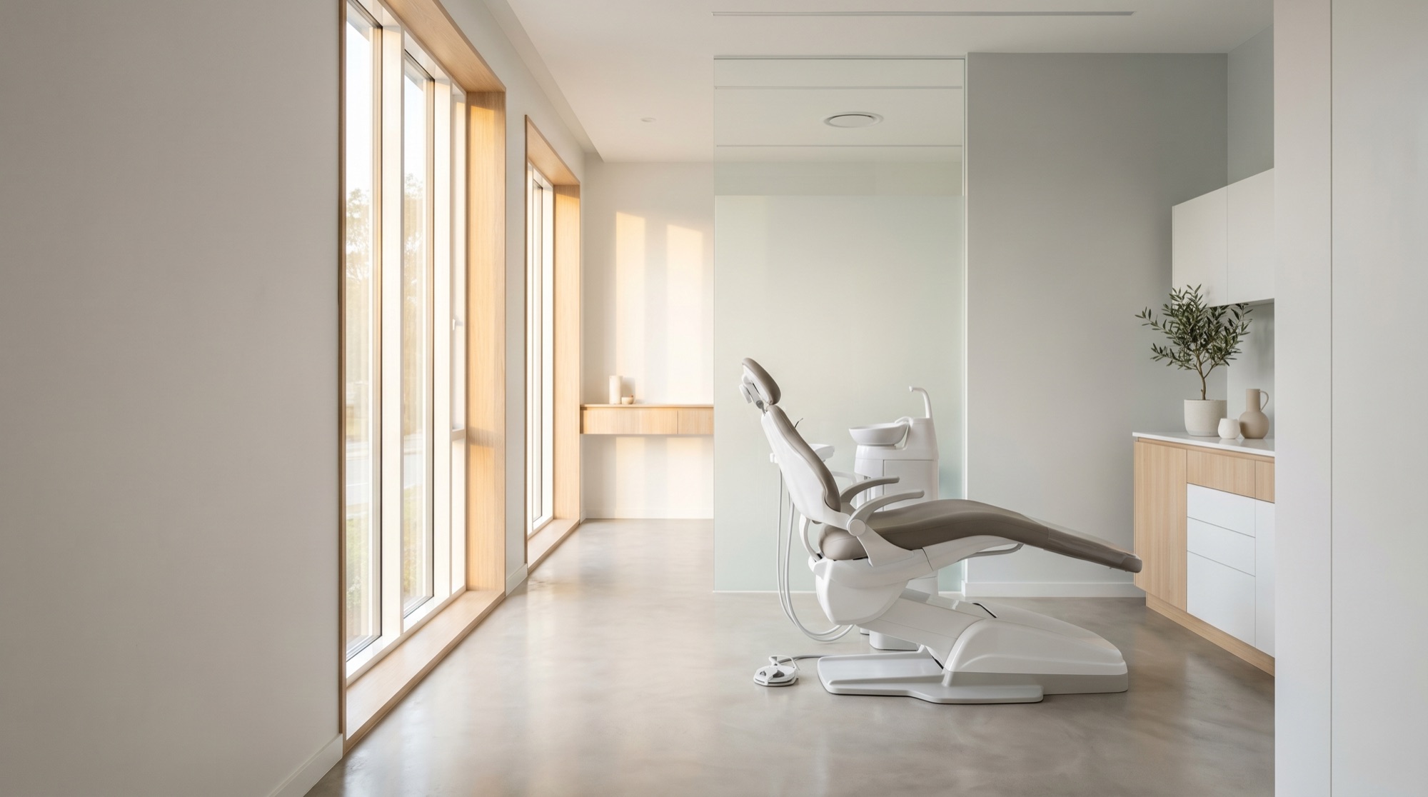 A calm treatment room