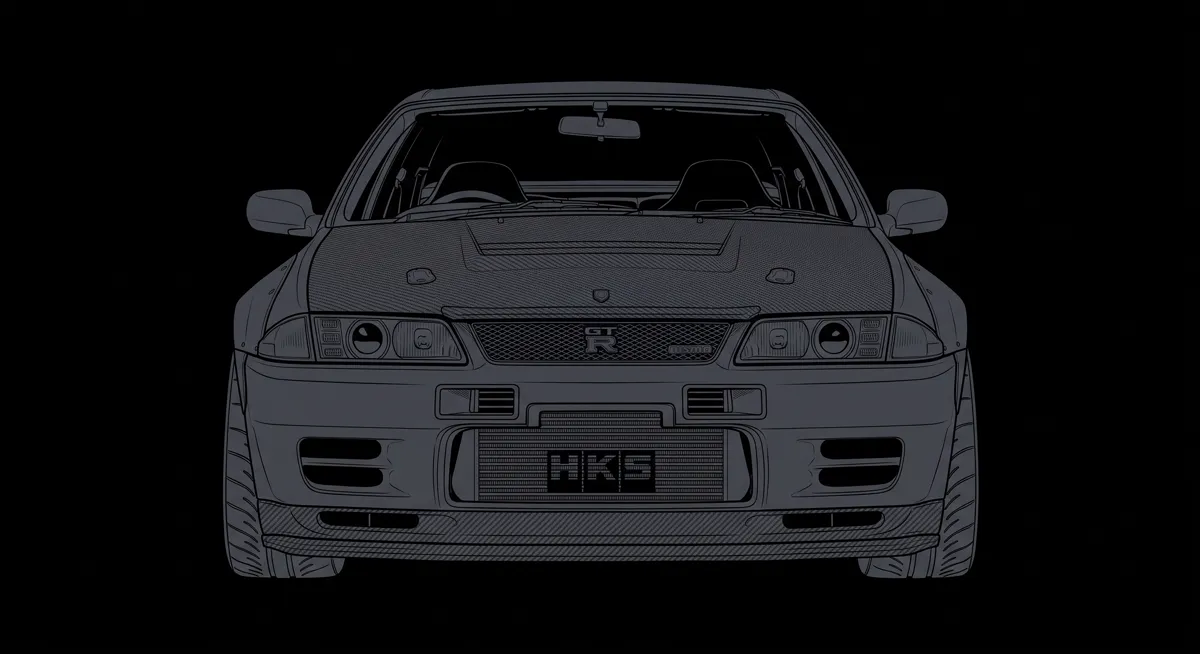 Nissan Skyline GT-R outline