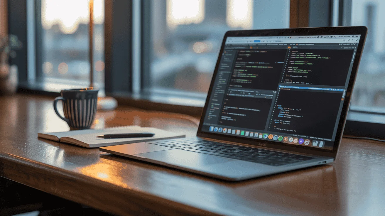 SEO Architecture Planning Workspace Laptop